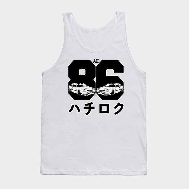 AE 86 Hachiroku Tank Top by ANDXS